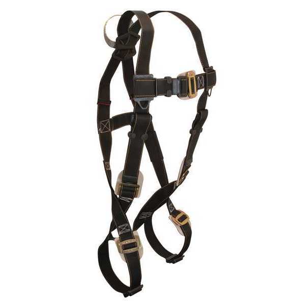 Arc-Flash Rated Full Body Harness, Vest Style, Universal, Nomex(R), Black