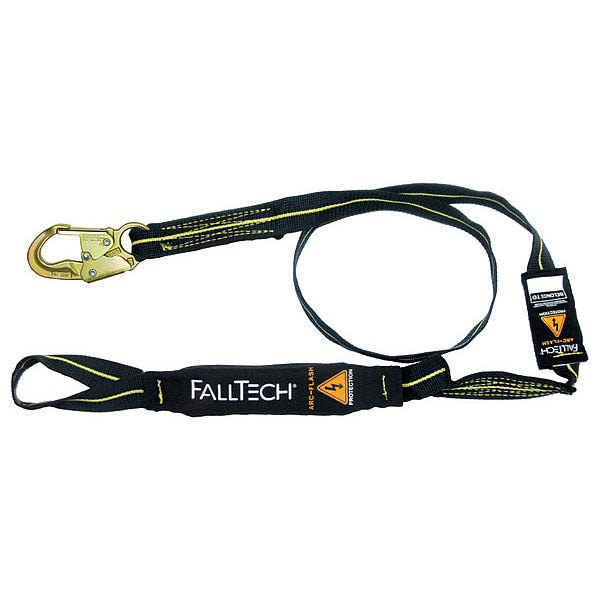 Arc Flash Rated Shock Absorbing Lanyard, 6 ft., 310 lb. Weight Capacity, Black