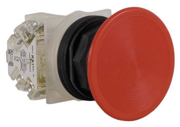 Non-Illuminated Push Button, 30 mm, 1NO/1NC, Red