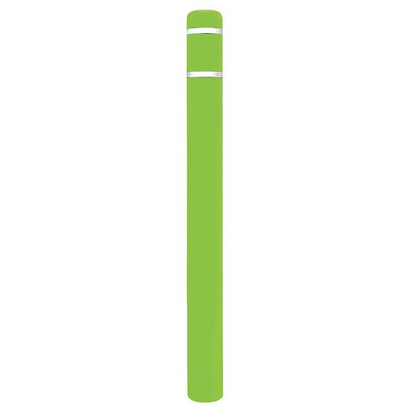 Post Sleeve, 4-1/2In Dia, 64In, Lime Green