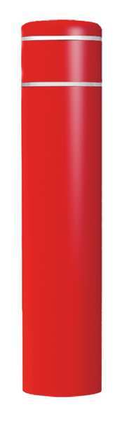 Post Sleeve, 60 In H, Red with White Tape