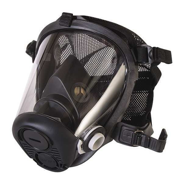 Full Face Respirator, S, Threaded, Headnet