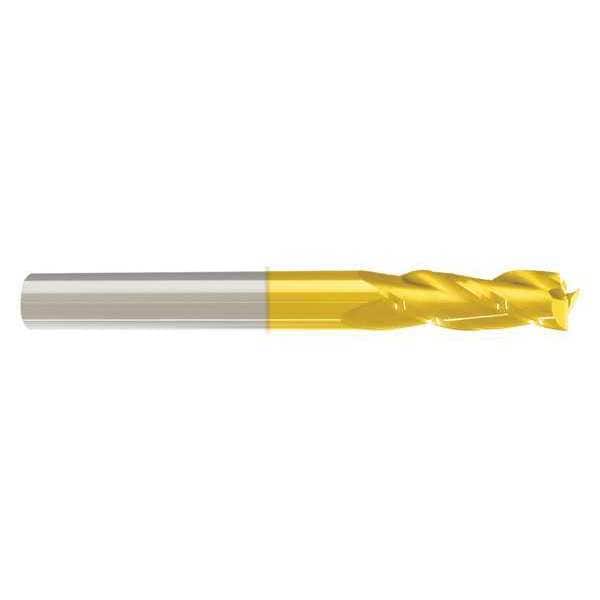 End Mill, 1/4 in.3 Flutes, TiN