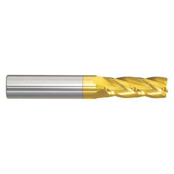 End Mill, 3/16 in.4 Flutes, TiN