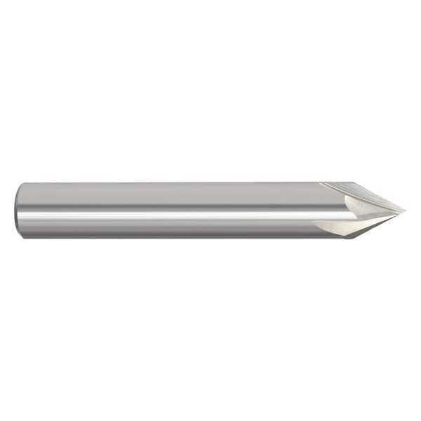 Chamfer End Mill, 1/4 in. Dia, Carbide, 209
