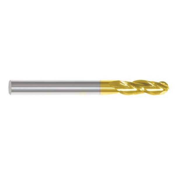 End Mill, 1/4 in.3 Flutes, TiN