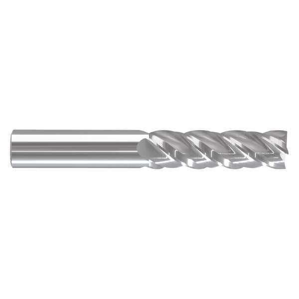 End Mill, 3/16 in.4 Flutes, Bright
