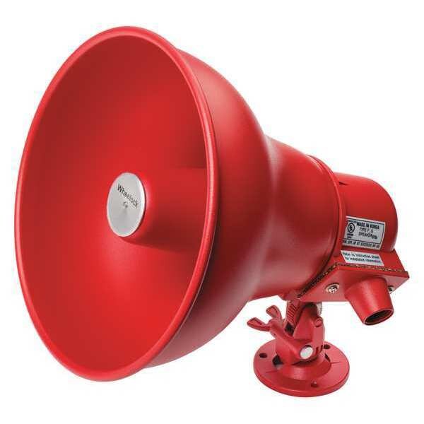 Horn, Red, Indoor/Outdoor, 102dB, 15W