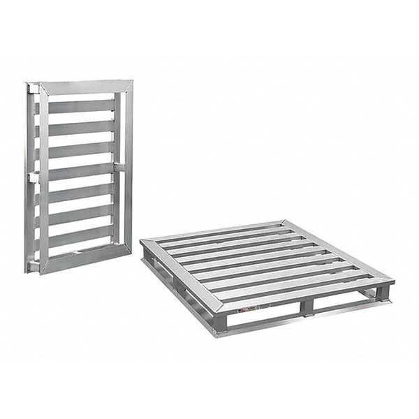 Aluminum Pallet, 48 in L, 40 in W, 5 1/4 in H
