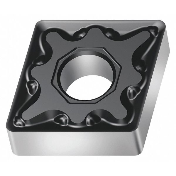 Diamond Turning Insert, Diamond, 1/2 in, CNMG, 80  Degrees, 3/64 in, Carbide