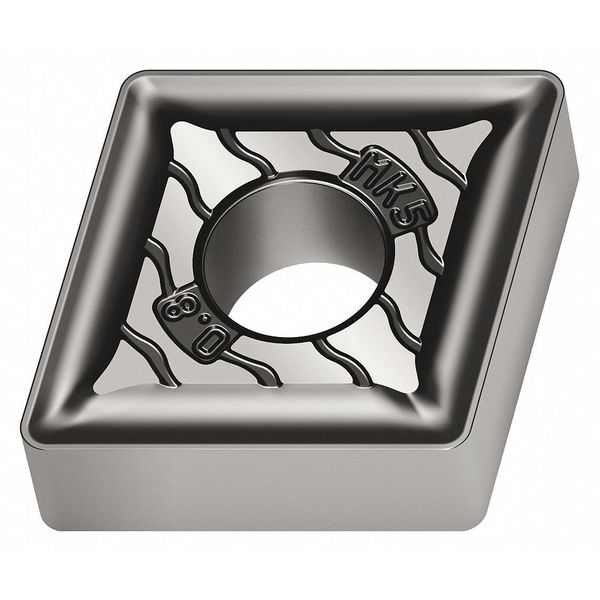 Diamond Turning Insert, Diamond, 5/8 in, CNMG, 80  Degrees, 3/64 in, Carbide