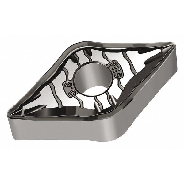 Diamond Turning Insert, Diamond, 1/2 in, DNMG, 55  Degrees, 1/64 in, Carbide
