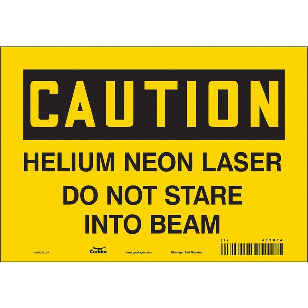 Safety Sign, 7 in Height, 10 in Width, Vinyl, Vertical Rectangle, English, 451R14