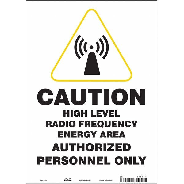 Safety Sign, 14 in Height, 10 in Width, Vinyl, Vertical Rectangle, English, 451W94