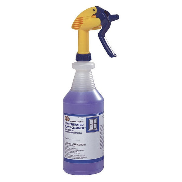Liquid Glass Cleaner, 1 qt., Clear, Blue, Rose, Bottle