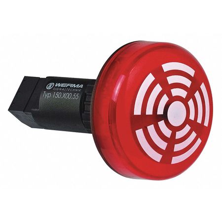 Buzzer, 115VAC, Black, 1-61/64