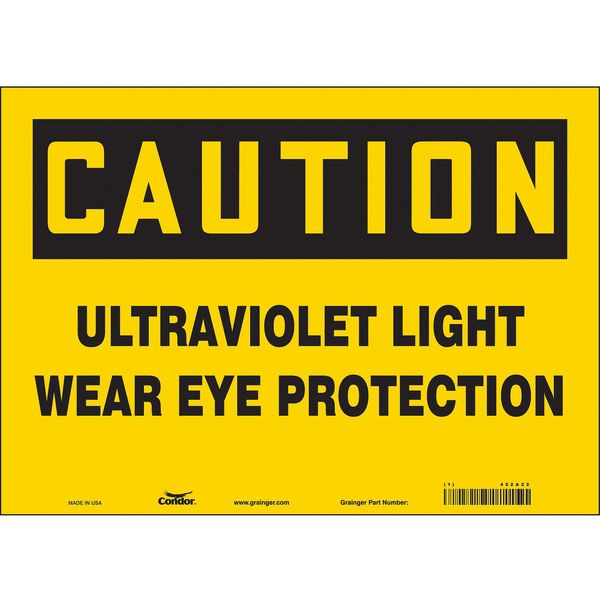 Radiation Safety Sign, Vinyl, 10
