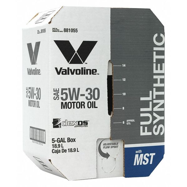 Motor Oil, 5 gal. Sz, 5W-30 SAE Grade, Box