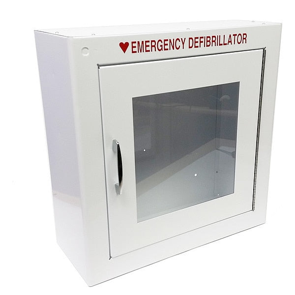 Defibrillator Storage Cabinet, White