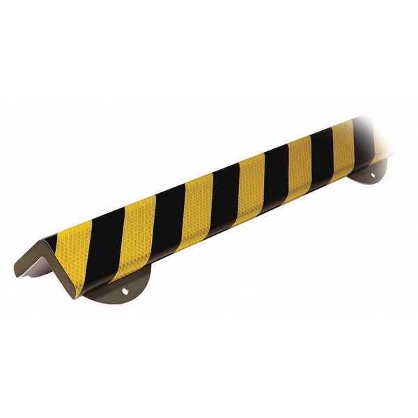 Corner Guard, Flat, Reflective Bk/Yl