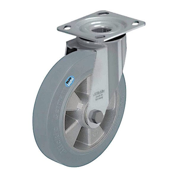 Plate Caster, 660 lb. Ld Rating, Swivel