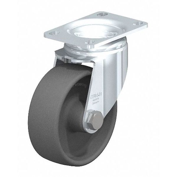 Plate Caster, 400 lb. Ld Rating, Swivel
