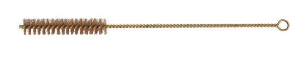 Tube Brush, 8-1/2 in L Handle, 4 in L Brush, Bronze, 12 1/2 in L Overall