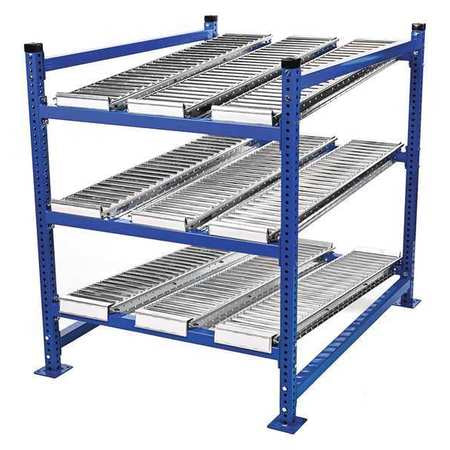 Starter Gravity Flow Rack, 60 in D, 72 in W, 4 Shelves