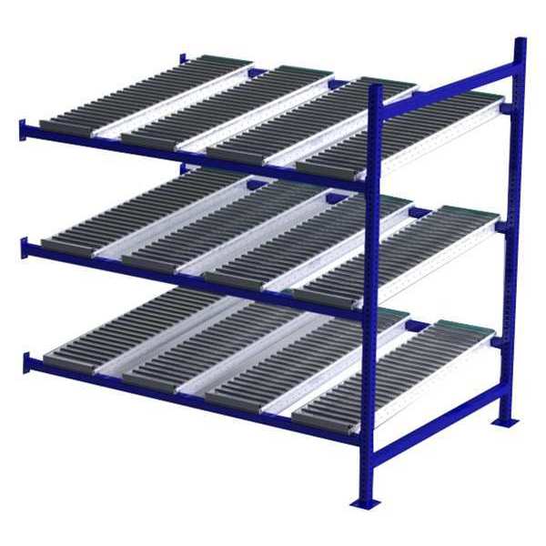 Add-On Gravity Flow Rack, 48 in D, 72 in W, 3 Shelves