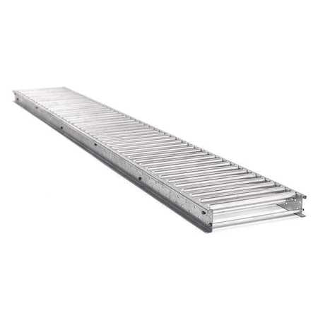 Flow Rack Conveyor, Roller Type, 4 ft L, 9 in W, 50 lb/ft Max Load Capacity