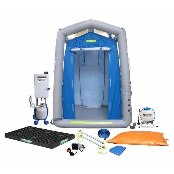 Decontamination Shower, PVC/Nylon, 800 lb.