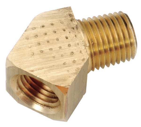 Brass Street Elbow, 45 Degrees, MNPT x FNPT, 1/8
