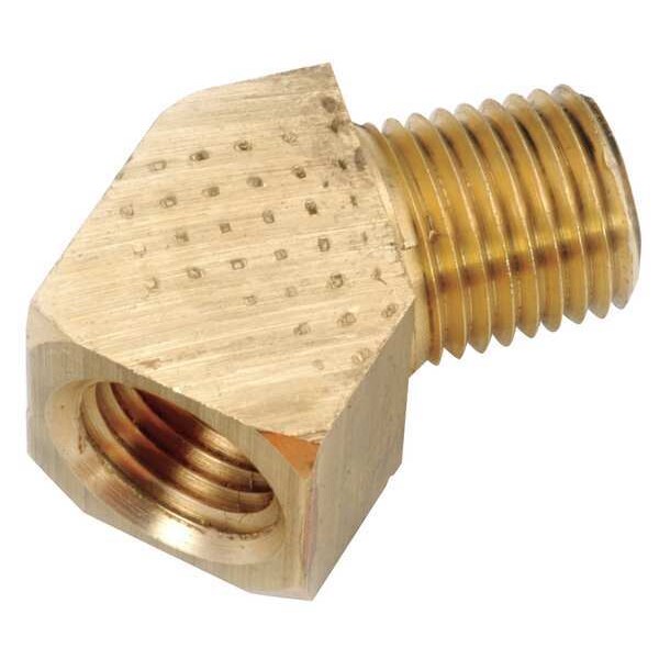Brass Street Elbow, 45 Degrees, MNPT x FNPT, 1/4