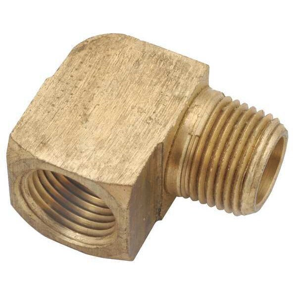 Brass Street Elbow, 90 Degrees, MNPT x FNPT, 1/4