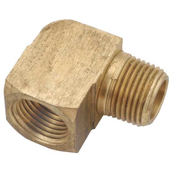Brass Street Elbow, 90 Degrees, MNPT x FNPT, 1/2