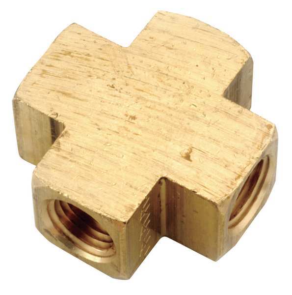 Brass Cross, FNPT, 1/4