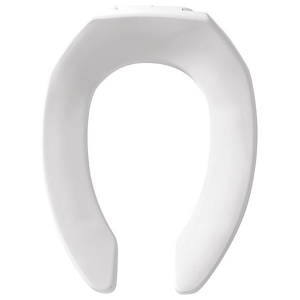 Toilet Seat, Without Cover, Plastic, Elongated, White