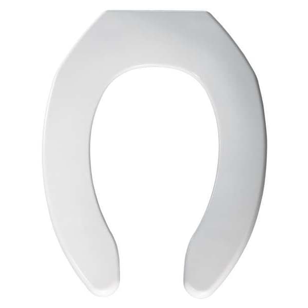 Toilet Seat, Without Cover, Plastic, Elongated, White