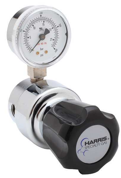 Specialty Gas Regulator, Single Stage, 1/4 in FNPT, 0 to 15 psi
