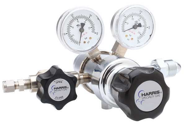 Specialty Gas Regulator, Two Stage, CGA-320, 0 to 15 psi, Use With: Carbon Dioxide