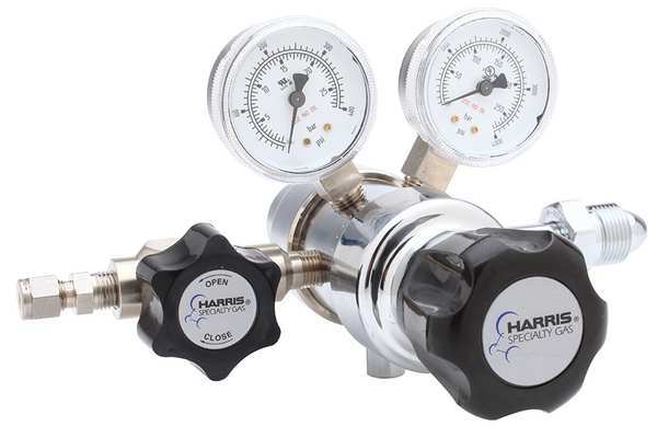 Specialty Gas Regulator, Two Stage, CGA-320, 0 to 50 psi, Use With: Carbon Dioxide