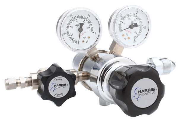 Specialty Gas Regulator, Two Stage, CGA-350, 0 to 15 psi, Use With: Hydrogen