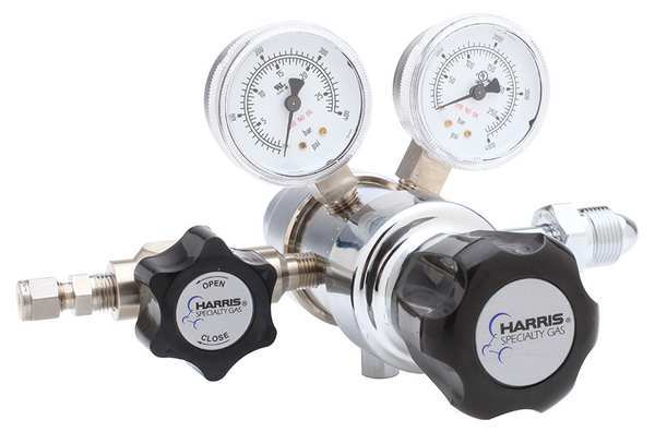 Specialty Gas Regulator, Two Stage, CGA-580, 0 to 15 psi, Use With: Argon, Helium, Nitrogen