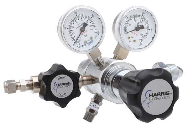 Specialty Gas Regulator, Two Stage, CGA-320, 0 to 15 psi, Use With: Carbon Dioxide