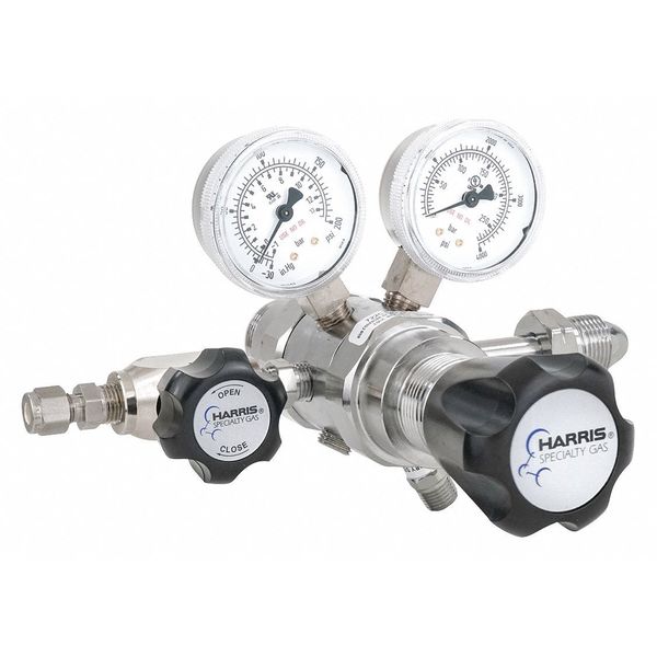 Specialty Gas Lab Regulator, Two Stage, CGA-590, 0 to 125 psi, Use With: Compressed Air