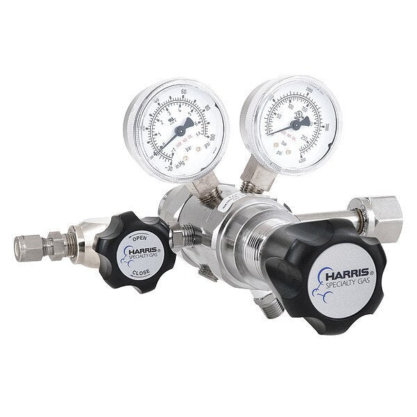 Specialty Gas Lab Regulator, Two Stage, CGA-540, 0 to 50 psi, Use With: Oxygen