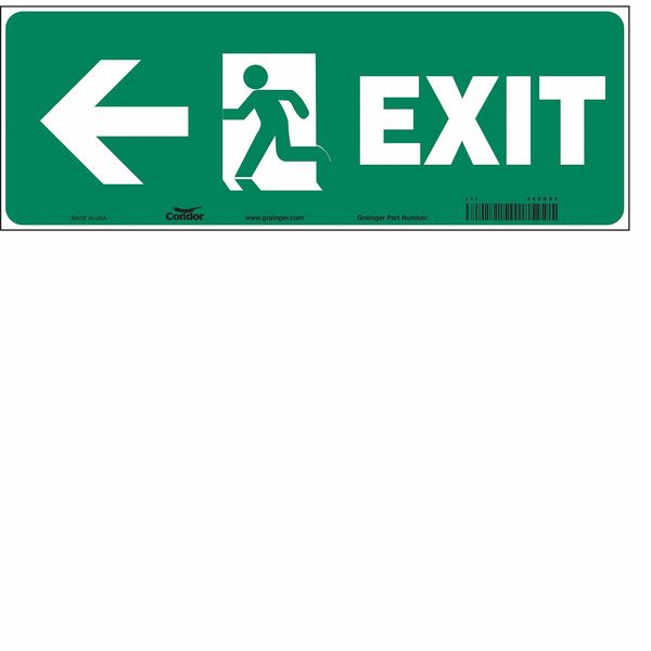 Emergency Exit Sign, English, 14