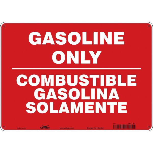 SAFETY SIGN FIRE AND EMERGENCY, 10 in Height, 14 in Width, Vinyl, Horizontal Rectangle