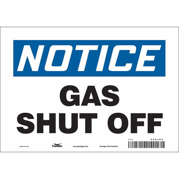 SAFETY SIGN FIRE AND EMERGENCY, 7 in Height, 10 in Width, Vinyl, Vertical Rectangle, English