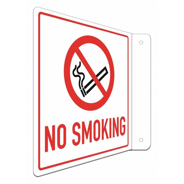 Safety Sign, 8 in H, 8 in W, L-Shape Projection, English, LCFL-0013-RA_8x8